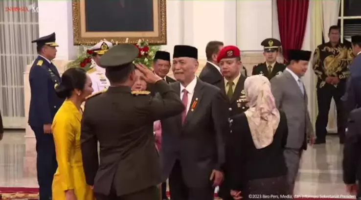 Mertuanya Luhut Pandjaitan Hadiri Pelantikan Maruli Simanjuntak sebagai KSAD, Tanggung Jawab Menjaga Netralitas TNI sangat Penting