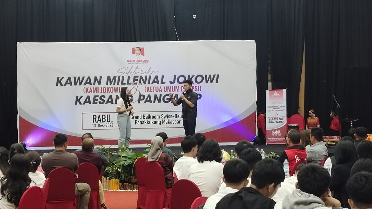 Kaesang menyentuh isu kesejahteraan guru honorer saat berdialog dengan relawan milenial Jokowi