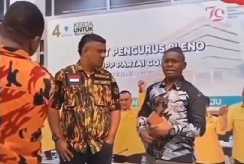 Video Tersangka Penyerangan Diskusi Kebangsaan di Ruang Rapat DPP Golkar Diungkap Oleh Netizen